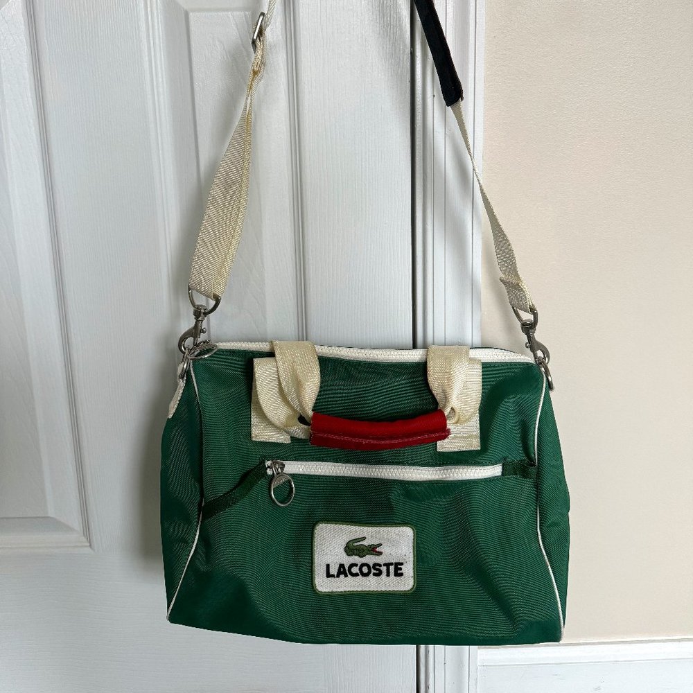 Lacoste Duffle Bag Green Sports Gym Tote